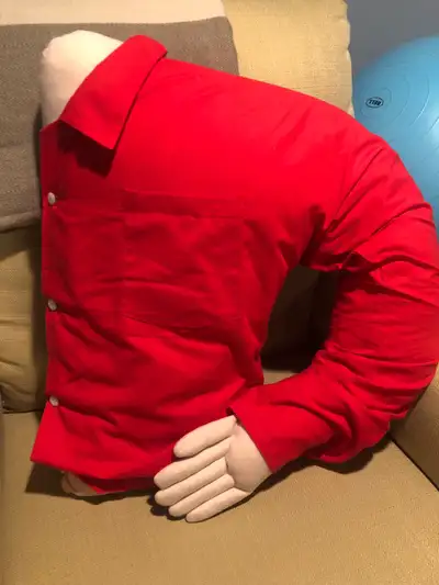 Very soft almost new condition, no rips, boyfriend pillow by cozy corners. A Fun and Original Gift I...