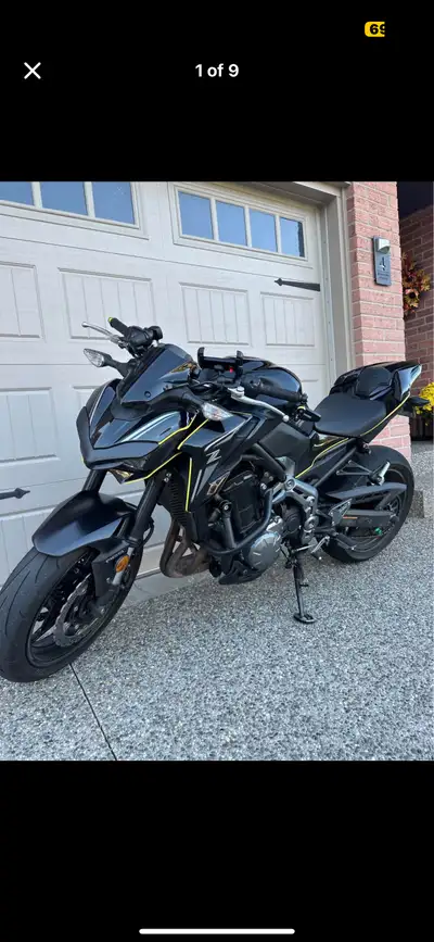Selling my 2017 Kawasaki z900 -Black in colour and has yellow accents -After market exhaust -“Bread...