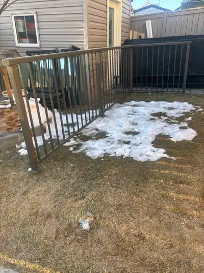 Brown Aluminum Deck Railing (Around 17 Feet), View more