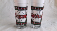 Vintage Season's Greetings Beverage Glasses