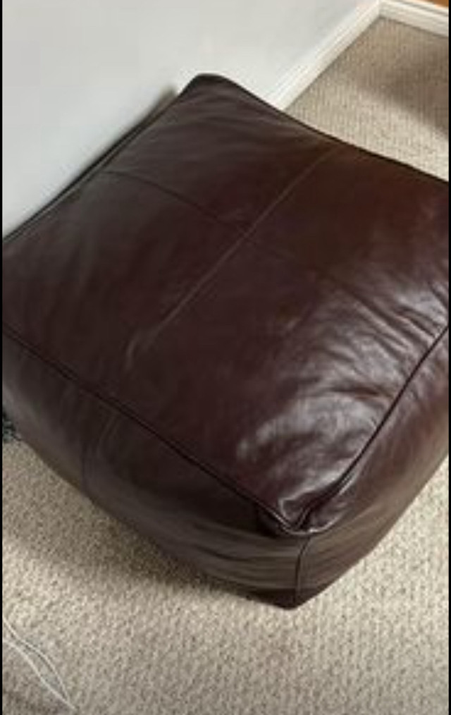 Leather Ottoman in Other in Winnipeg