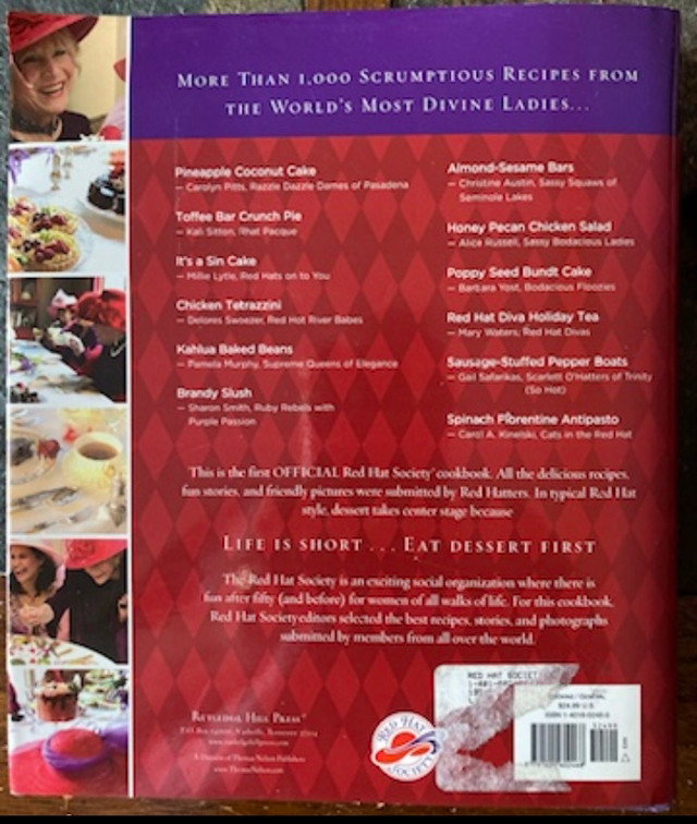 Really Cool Red Hat Society Cookbook **NEW PRICE**  in Other in London - Image 2