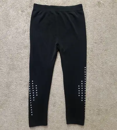 NEW (One Size) Stretchy Stud Detail Leggings Yoga Women's Pants, View more