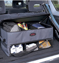 Golf car trunk organizer