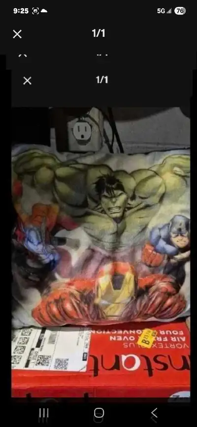 Superhero pillow , View more