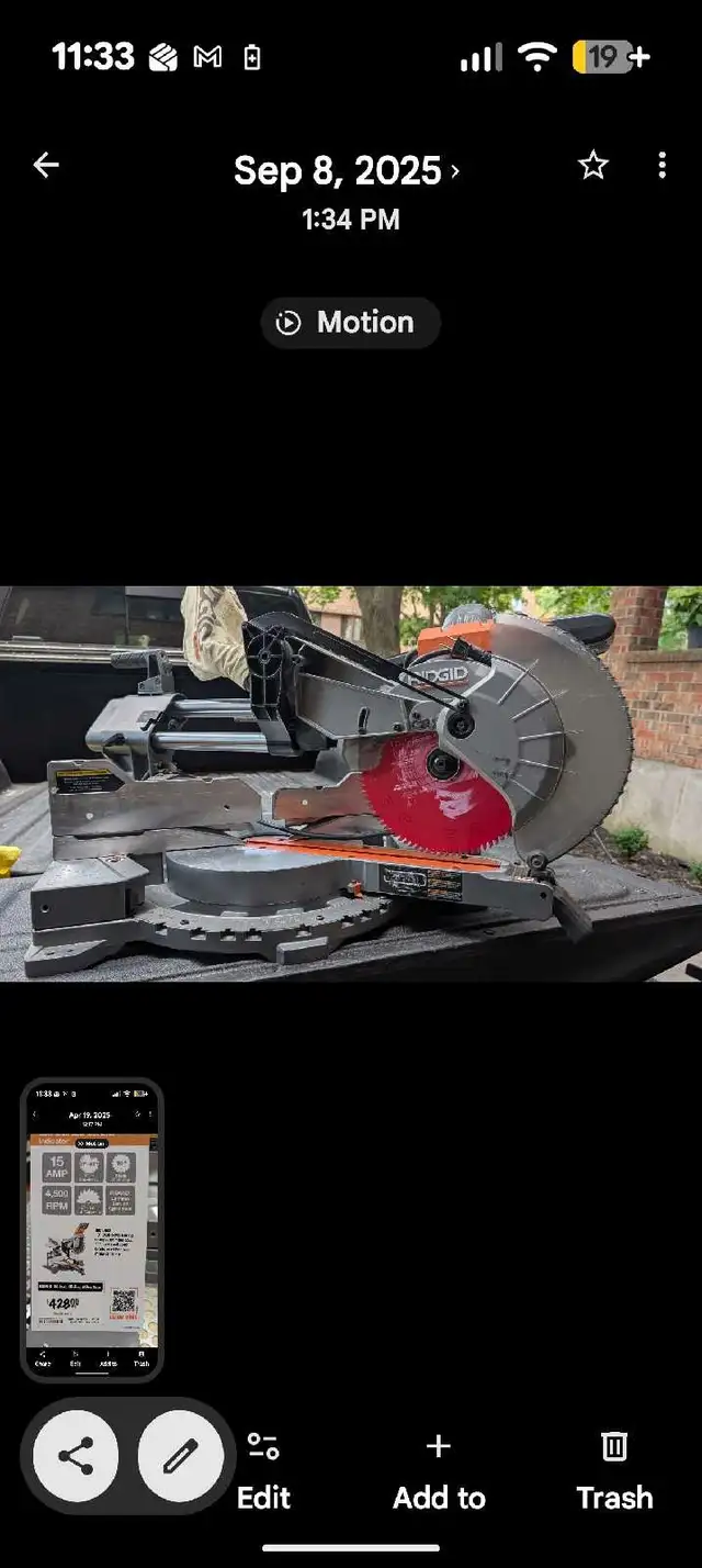 10" RIGID MITRE SAW in Power Tools in Ottawa - Image 2