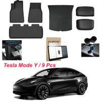 DESLE New Tesla Model Y Floor Mat + Trunk mat+Tesla Model Y 9H S