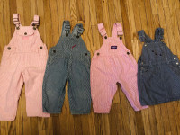 Vintage OshKosh Denim Overalls and Dress 1-2 year old
