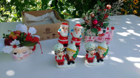 vintage christmas decorations  and  lights etc
