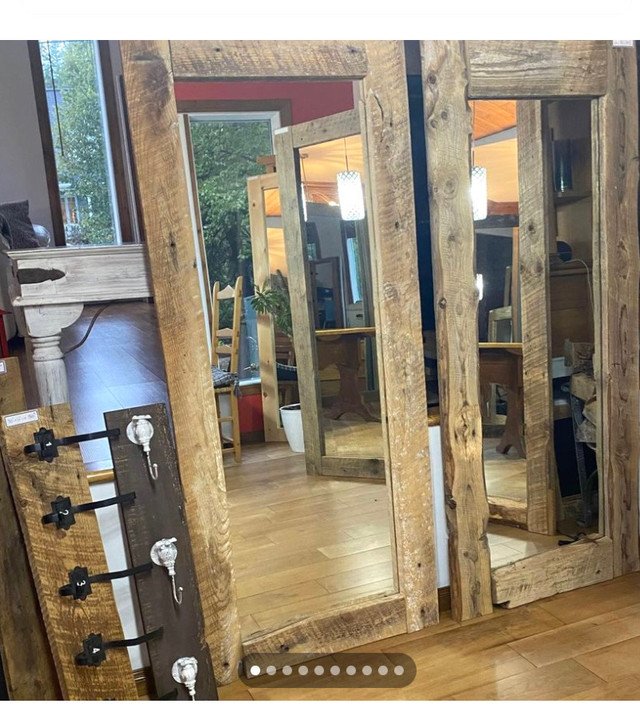 Miroirs Bois de Grange Pin Portes Miroirs sur mesure  dans Décoration intérieure et accessoires  à Ville de Québec