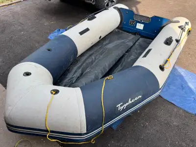 Good Condition No leaks. Work no issues. Typhoon by Zodiac 310/10' Aero Floor Inflatable Boat. Inclu...