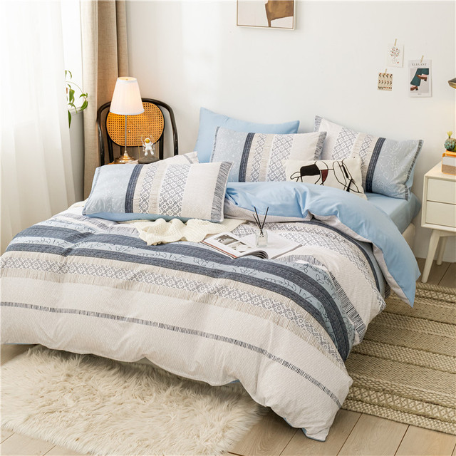 Brand new duvet cover set 3pcs queen and King size-white pattern in Bedding in Markham / York Region - Image 2