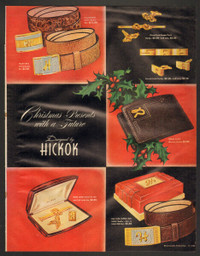 1948 original, full-page, color, print ad for Hickok Products