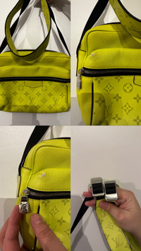 Louis Vuitton messenger bag (NEON YELLOW) for immediate sale.