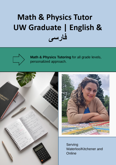 Experienced Math & Physics Tutor | Grades 1–12 + University |, View more