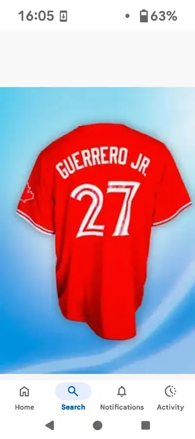 Guerrero Canada day replica Jersey.  make an offer , View more