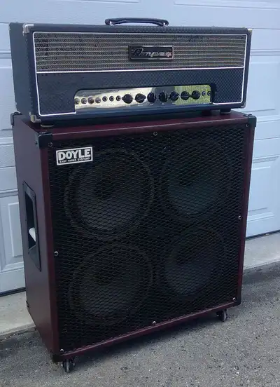 Ampeg Reverb Rocket 50 watt Tube Guitar Amp & Boutique  4x12 Cab, View more