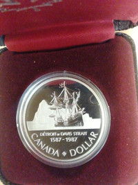 1987 Royal   Canadian Mint     50% silver dollar