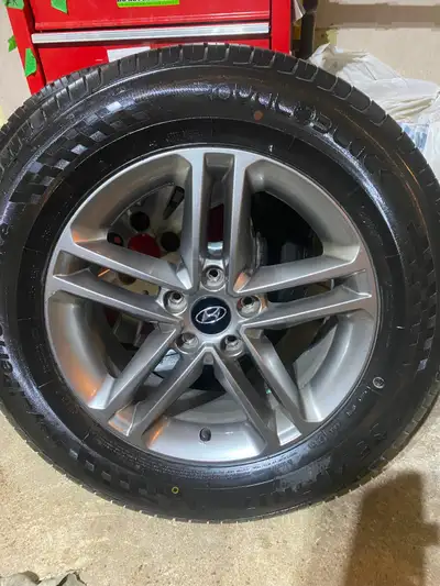 4 P 235-65-17 All- Seasons in Good Cond on Hyundai Santa Fa Aluminum Rims in VG Cond off 2018 plus 1...