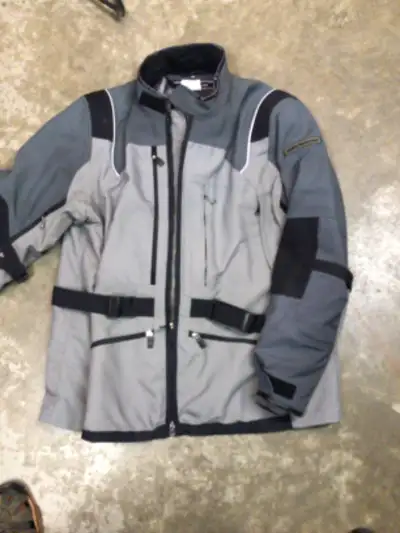 BMW Santiago Adventure Motorcycle jacket with gore tex liner great condition. Edmonton South. $275.0...