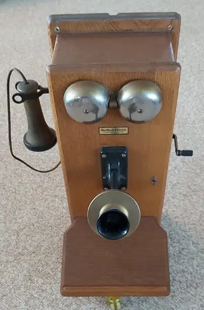 Antique Northern Electric Type N317-F Wall Telephone, View more