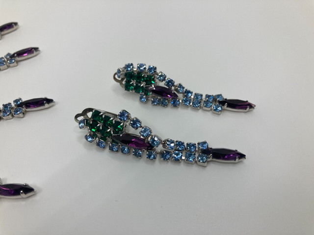 RARE JULIANA collier bracelet boucles d'oreilles pierres du Rhin dans Bijoux et montres  à Ville de Montréal - Image 3