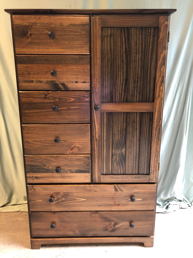 Newly refinished solid pine armoire | Dressers & Wardrobes | Bridgewater |  Kijiji