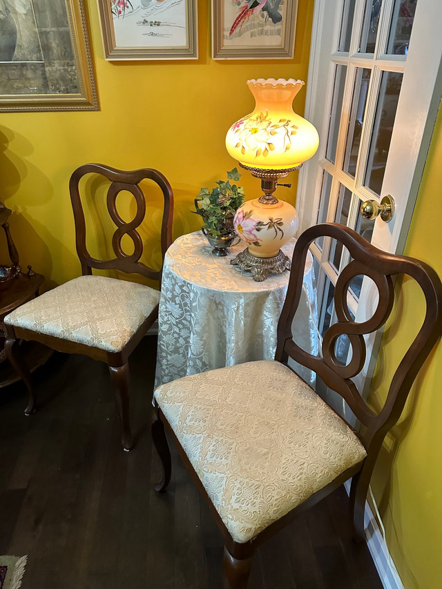 A PAIR OF ANTIQUE  “” GIBBARD”” CHAIRS  in Arts & Collectibles in Regina - Image 3