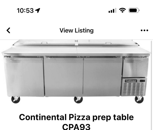 Pizza prep table in Other Business & Industrial in Burnaby/New Westminster