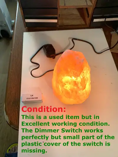 7 Inch Himalayan Salt Lamp with Dimmer Cord, Night Light Natural, View more