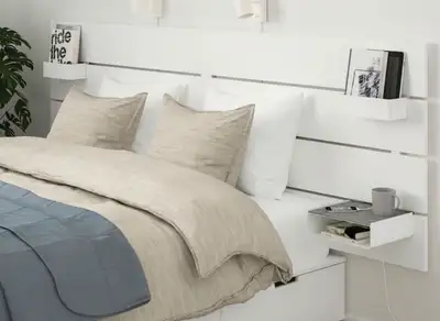 Full-size/Queen Wall Mounted Headboard (Nordli) - can deliver, View more