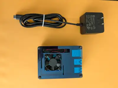 Raspberry PI4 (4GB) +fan+psu+case, View more