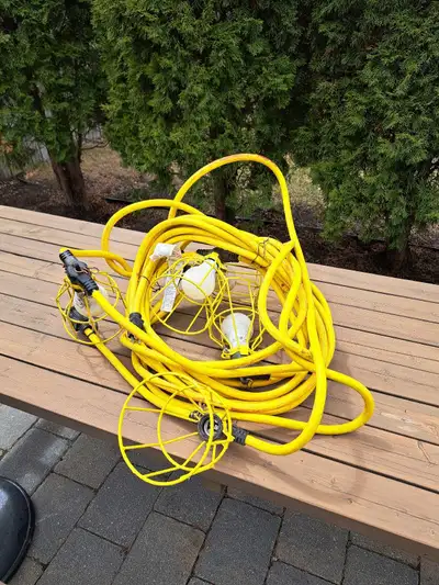 50 feet - 5 bulb temporary lighting, View more