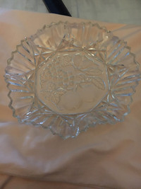 Vintage lead crystal dish