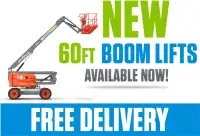 Boom Lift Rental - FREE DELIVERY & PICK UP!