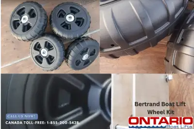 Make moving your boat lift a breeze with the Bertrand Boat Lift Wheel Kit from Ontario Boat Lifts. T...