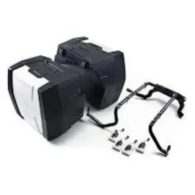 New Triumph Genuine Parts Adventure Hard Case Boxes Kit includes right box & mounting hardware kit w...