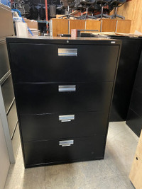 Files/4 high lateral files Black color $275/excellent condition