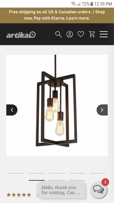 Artika Yale pendant light, View more