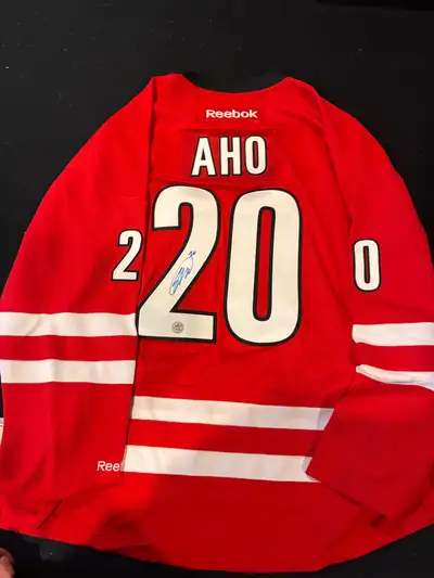 Signed Sebastian Aho Rookie Jerseys , View more