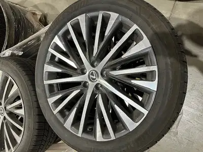 - for sale are 100% OEM Lexus rims and Bridgestone tires from the Lexus dealer. - Tire Size: 235/50R...