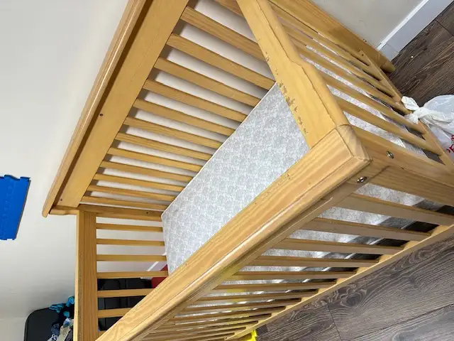 baby bed/un lit de bebe   IKEA sofa bed./ un canape-lit IKEA in Beds & Mattresses in Longueuil / South Shore - Image 5
