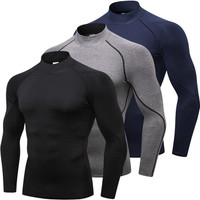 Men's Compression Long Sleeve Cool Dry Base Layer shirts
