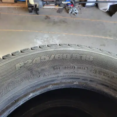 Set of 245/60 R18 Michelin tires. Text only 780-238-8222