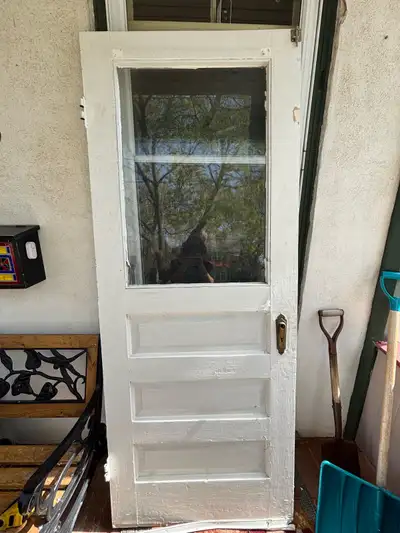 VTG Wood Door with Window (31 1/2”x 79 3/4”x 1 3/4”), View more