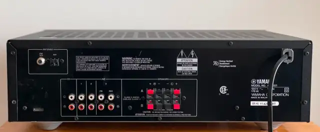 YAMAHA R-S201 STEREO RECEIVER, NEAR MINT WITH REMOTE62863258260226122