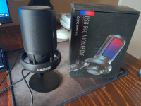 Usb Microphone with mute button and RGB lights