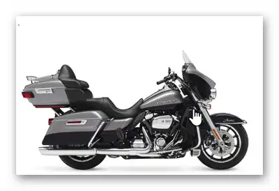 Magnifique modèle Ultra Limited 2017 Noir et gris et noir mat surbaissé d’origine (FLHTKL pour low)....