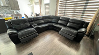 Genuine 6 Piece sectional Leather Couch