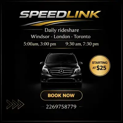 Toronto Windsor Rideshare , View more